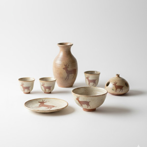 AIを用いた赤膚焼の画像