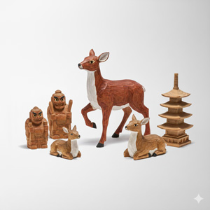 AIを用いた一刀彫の画像